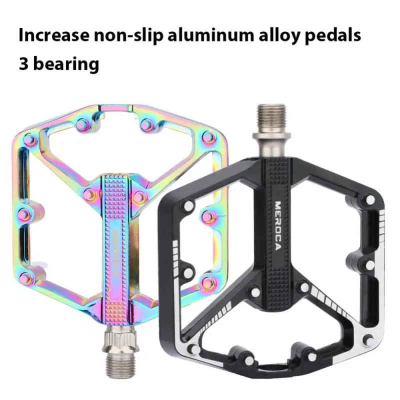 

MEROCA Three Bearings Bicycle Pedals Ultralight Anti-slip Footboard Bearing Quick Release Aluminum Alloy MTB Road Bike Pedal New