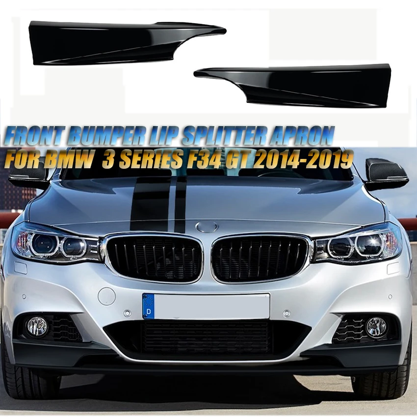 

M-Peformance For BMW F34 Front Bumper Side Spoiler Body Kit Cover Diffuser Splitter Apron 325d 328i 330d 335d 335i GT 2014-2019