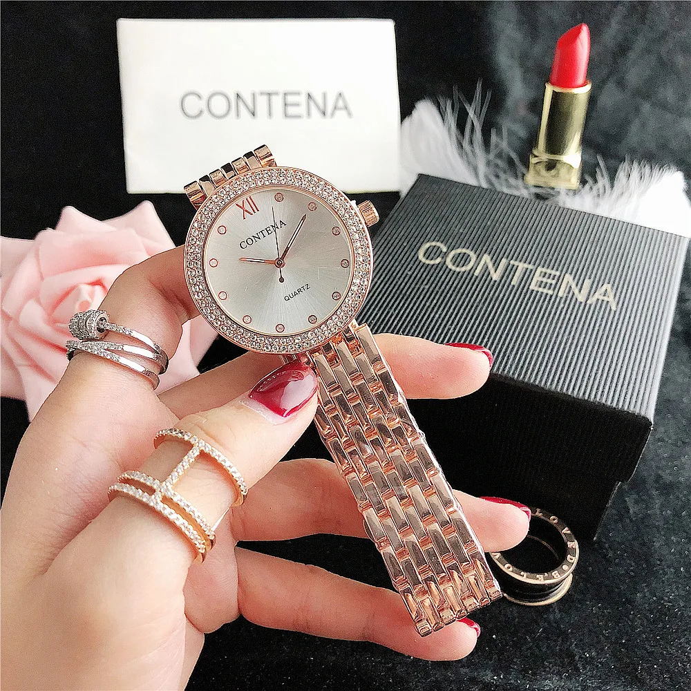 

Wrist Watches Luxury watches classic modern design diamond style for ladies girls 5colors for choosing shipping global
