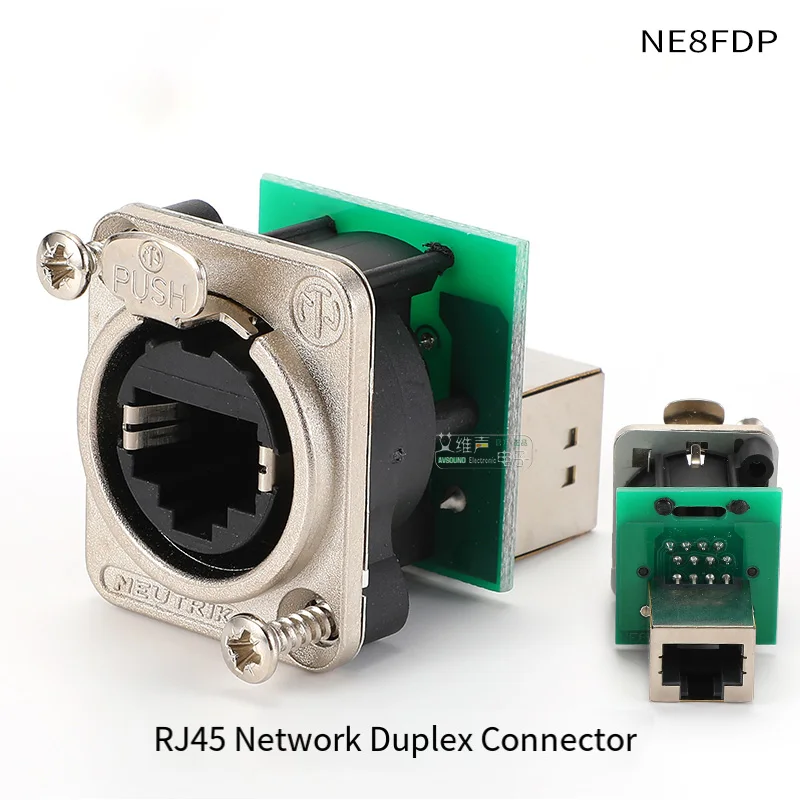 

NE8FDP RJ45 для крепления на панели сквозного разъема | Гигабитный водонепроницаемый соединитель CAT6 для светодиодного экрана/сетевого коммутатора/IP67 Industrial