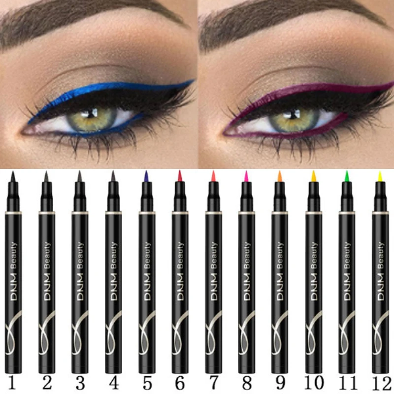 

14 Colors Quick Drying Liquid Eyeliner Pencil Lasting Waterproof Eyeliner Pen Makeup Tool Beauty Cosmetics For Women TSLM1
