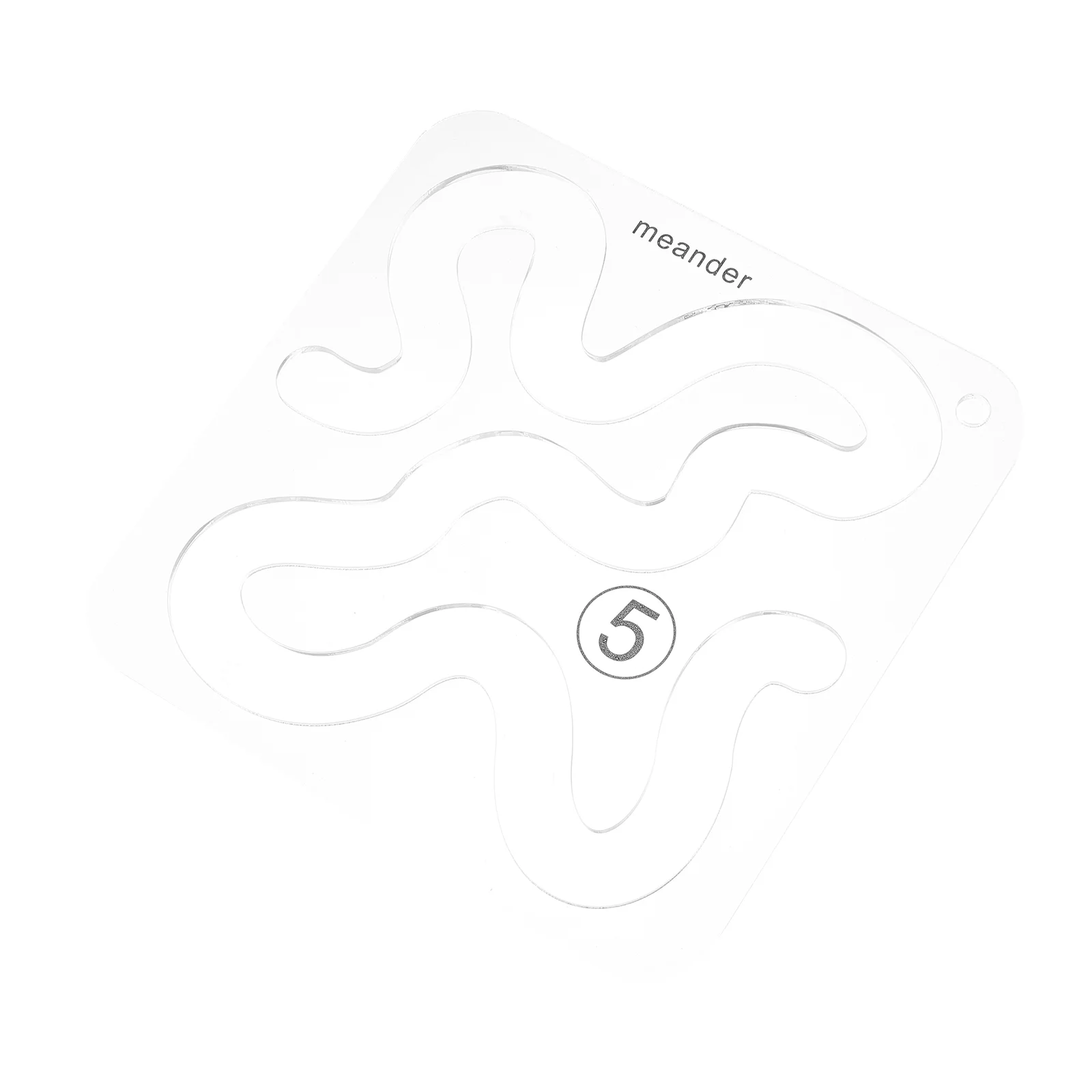 

1pc Transparent Acrylic Template Practical Sewing Painting Ruler Sewing Supply