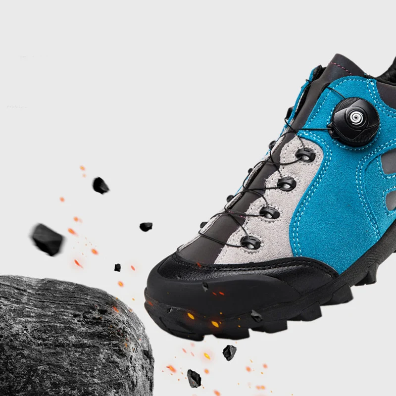 QNX-TB199 High Quality Mens Hiking Shoes with BOA Non-Slip Climbing Boot Wearable Training Sneakers Outdoor Trekking Shoes 39-50