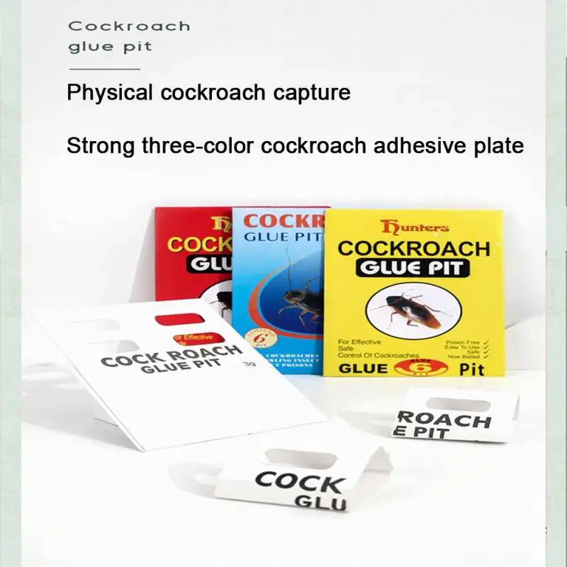 Ловушка для тараканов 1-10 шт. липкая приманка не токсичная дома и улицы