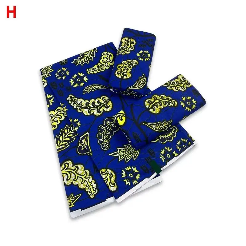 

Hot Selling Ankara African Prints Batik Fabric Guaranteed Veritable Wax Patchwork 100% Cotton Tissu High Quality for Dress 9A022