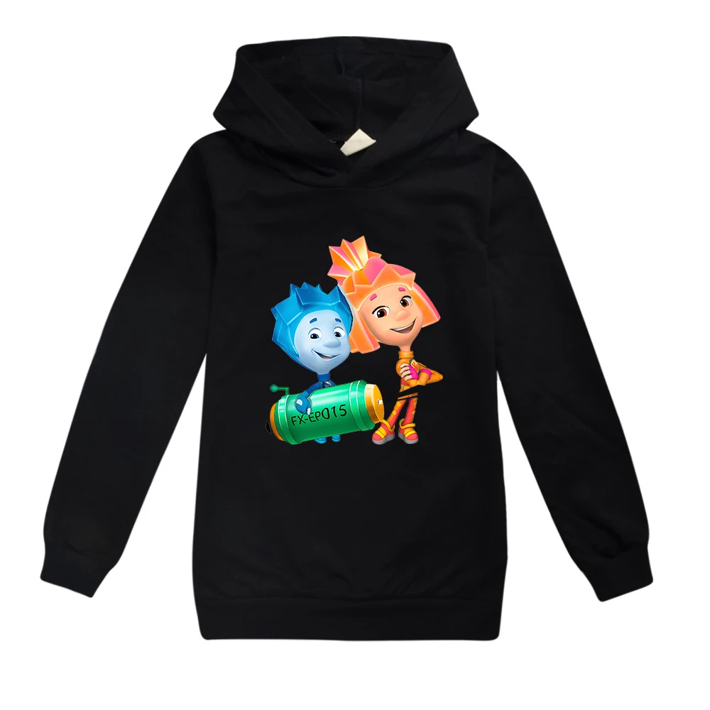 

Kids Spring Autumn Hoodies for Boys Tops Cartoon The Fixies Sweatshirts Witch Wizard Funny Hooded Clothes Girls Long Sleeves