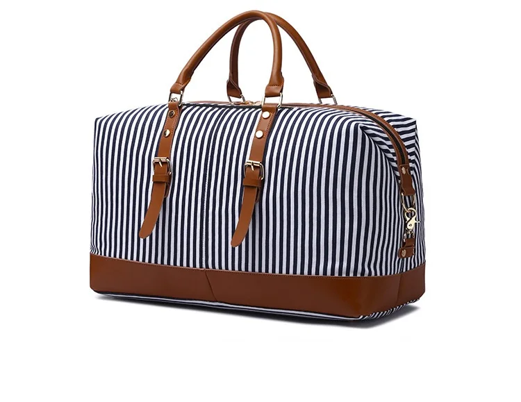 New Striped Hand-held Crossbody Travel Bag Large-capacity Fashion Travel Bag