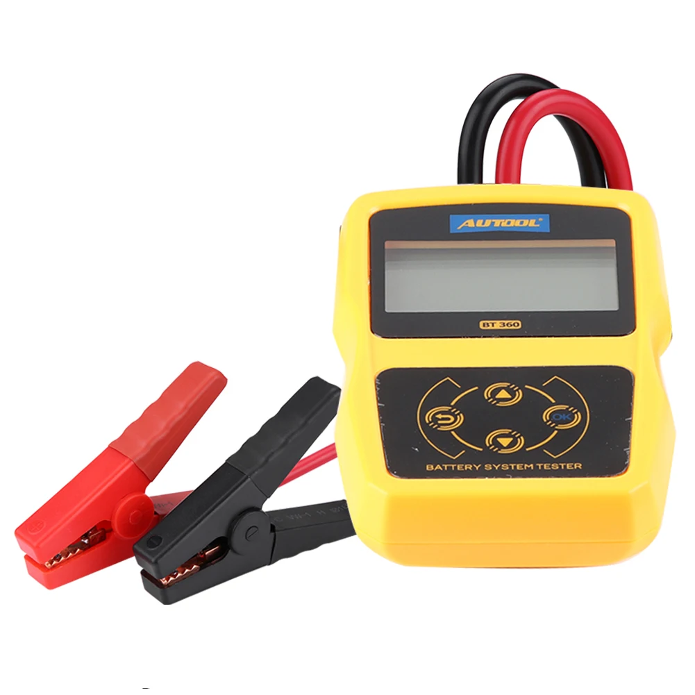

12V BT-360 Automotive Load Battery System Tester Digital Analyzer Cell Test Tool Multi-language Battery Battery Battery Battery