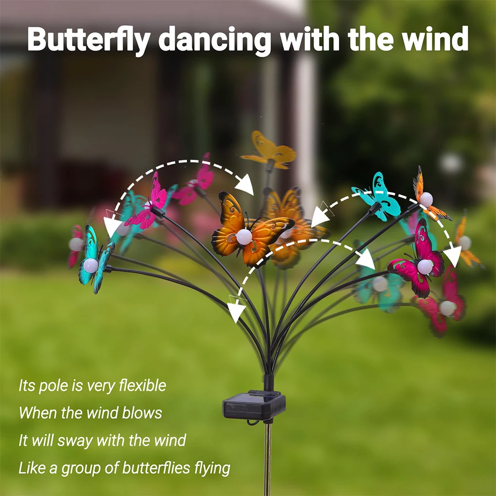 

Fireflies Lights Waterproof Butterflies Lamp Lamps Holiday Christmas Garden Tree Party Outdoor Indoor Luminous Xmas