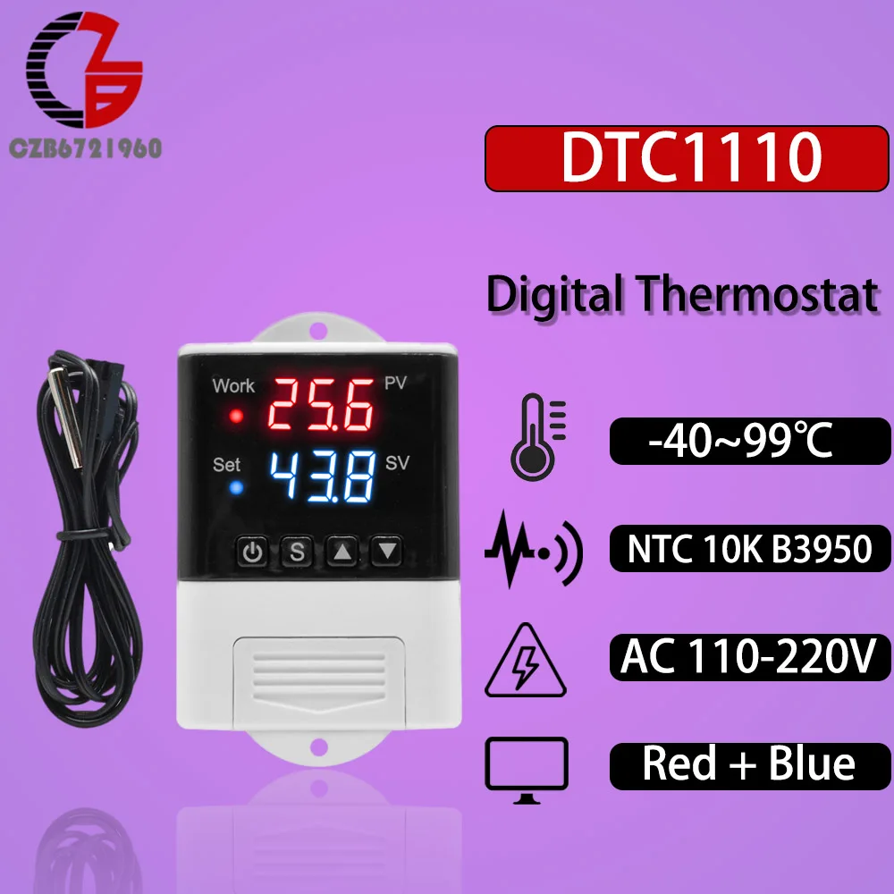 

Цифровой Wi-Fi терморегулятор температуры и влажности DTC2201 WIFI