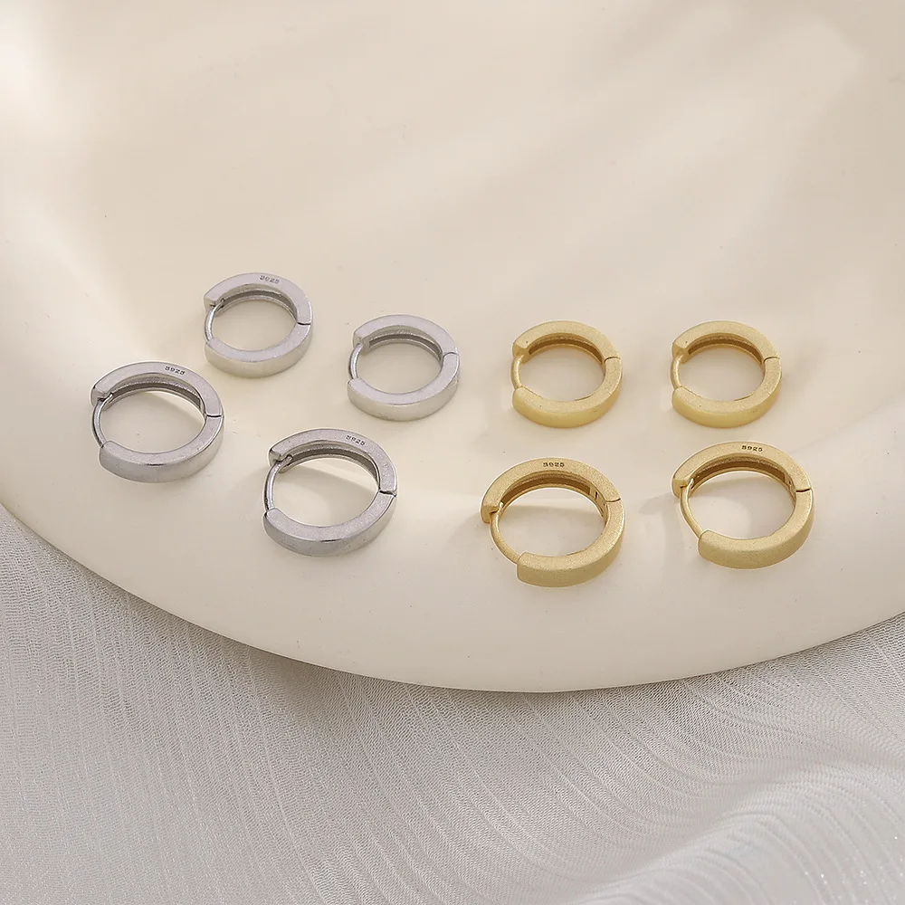 Серьги Evimi 925 серебряного цвета с матовой текстурой геометрические серьги для