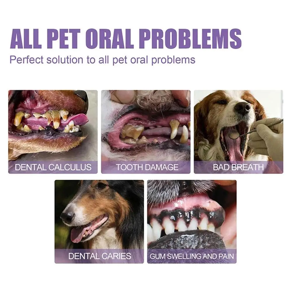 Ручка для чистки зубов домашних животных средство удаления зубного налета в виде