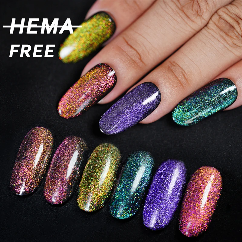 

NCUBE 8ml 9D Peacock Cat Magnetic Gel Nail Polish Glitter Vernish Semi Permanent Soak Off Magnetic UV Nail Art Cat Eye Nail Gel