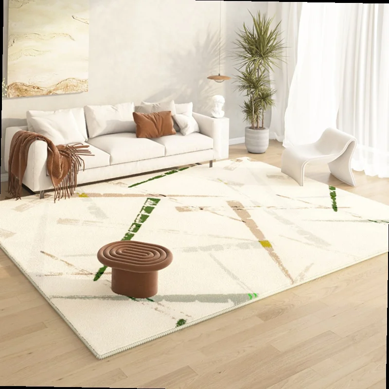 

Promotion New Minimalist Living Room Carpets Home Decor Light Luxury Advanced Fashion Wabi-sabi Fresh Soft Bedroom Rugs