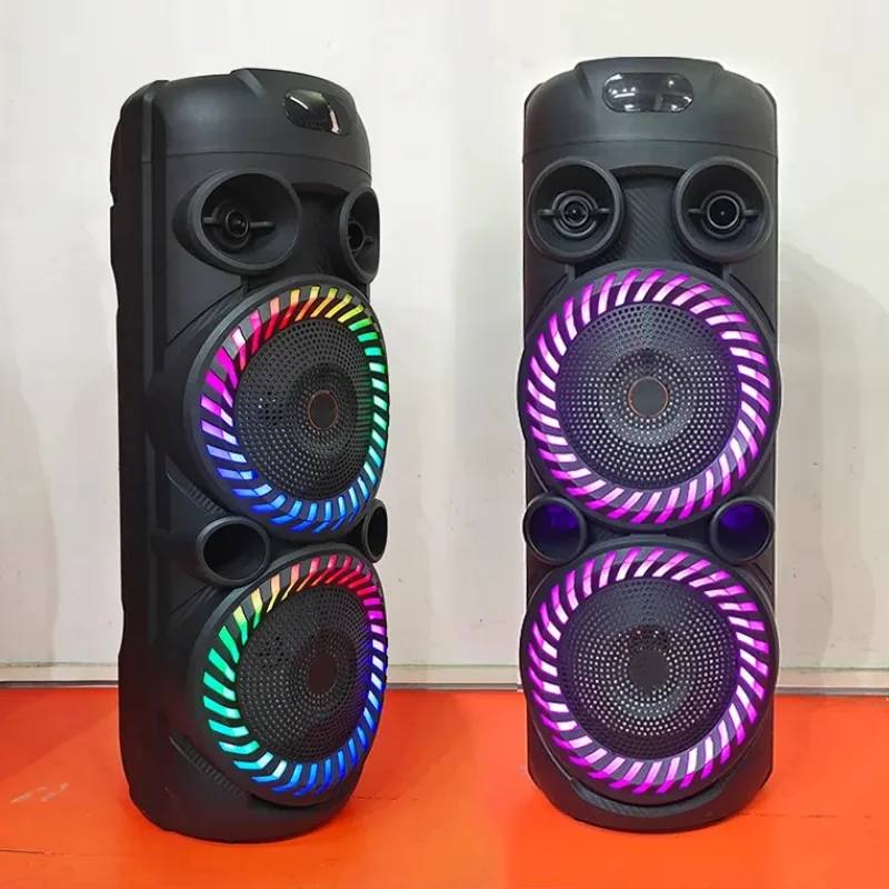 

QS-4225 Новые колонки, двойные, 8-Стандартные колонки, 2000 Вт, пиковое значение, большая мощность, многофункциональный BT-динамик с беспроводным микрофоном