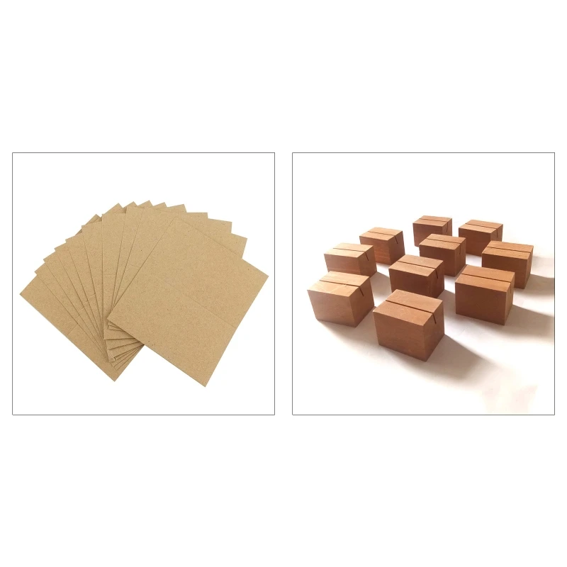 

10 шт. настольная подставка для карт, деревянный держатель для фотографий, подставка для визиток, подставка для фотографий, набор бирок с именами для еды для будущей мамы