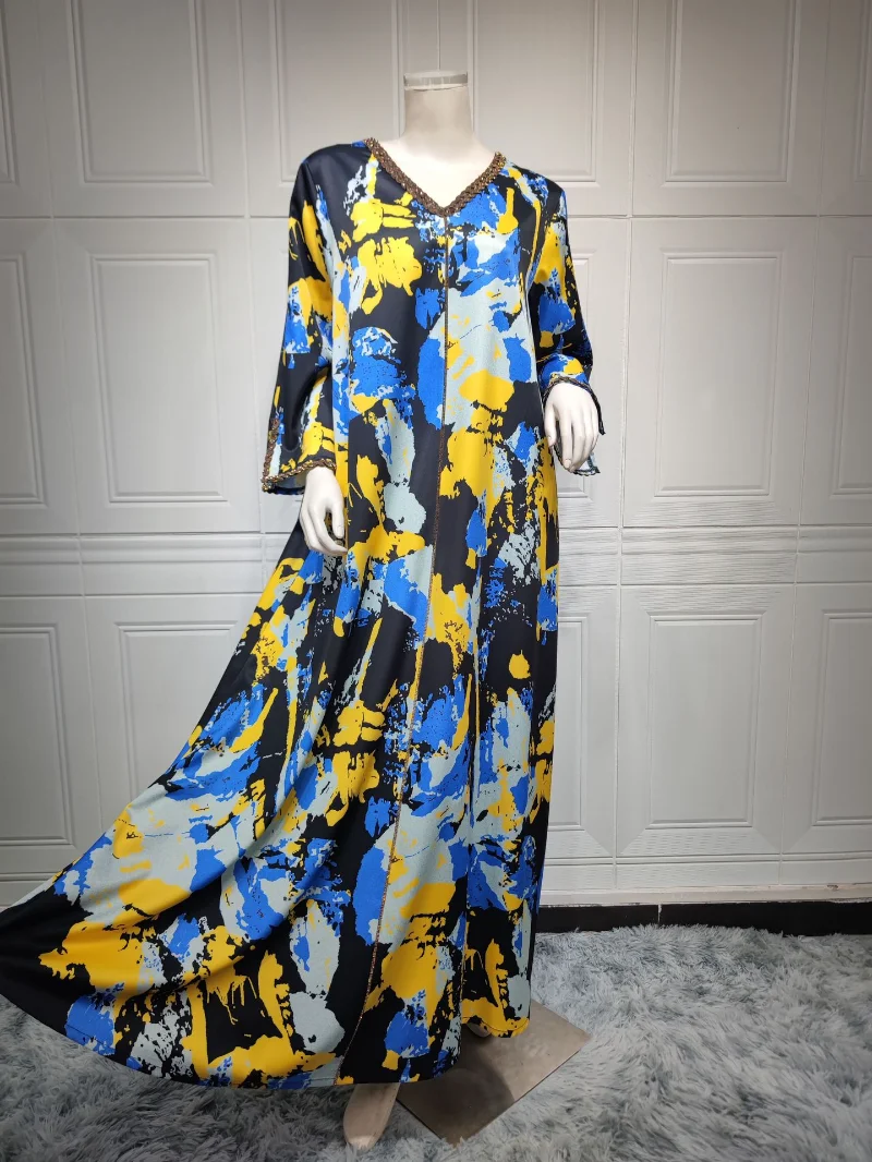 African Dresses For Women Abaya Elegant Dashiki Spring Summer Maxi Dress Ladies Traditional African Clothing Fairy Dreaes
