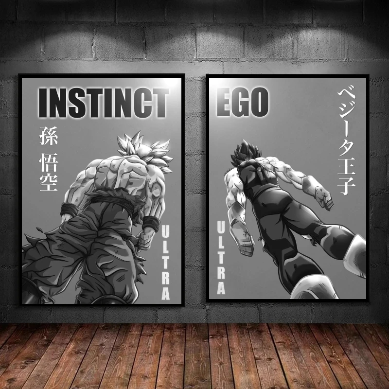 

Canvas Prints Dragon Ball Goku Classic Wall Art Home Cartoon Character Picture Cuadros Best Gift Decor Gifts Modular Painting
