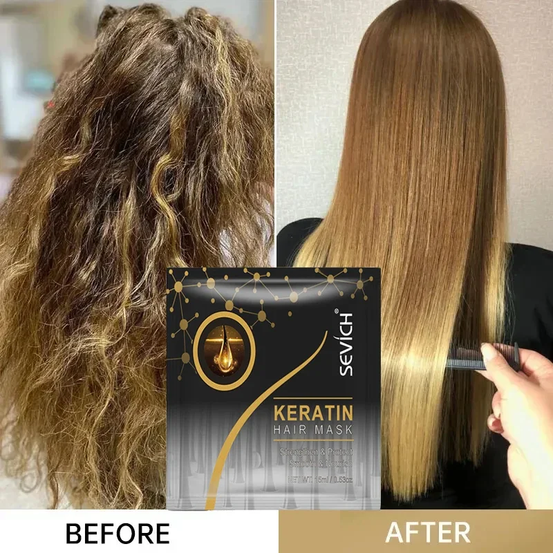 

Magical Keratin Hair Mask 5 Seconds Repairing Scalp Damage Frizzy Restore Soft Smooth Nourishing Straighten Treatment Hair Care