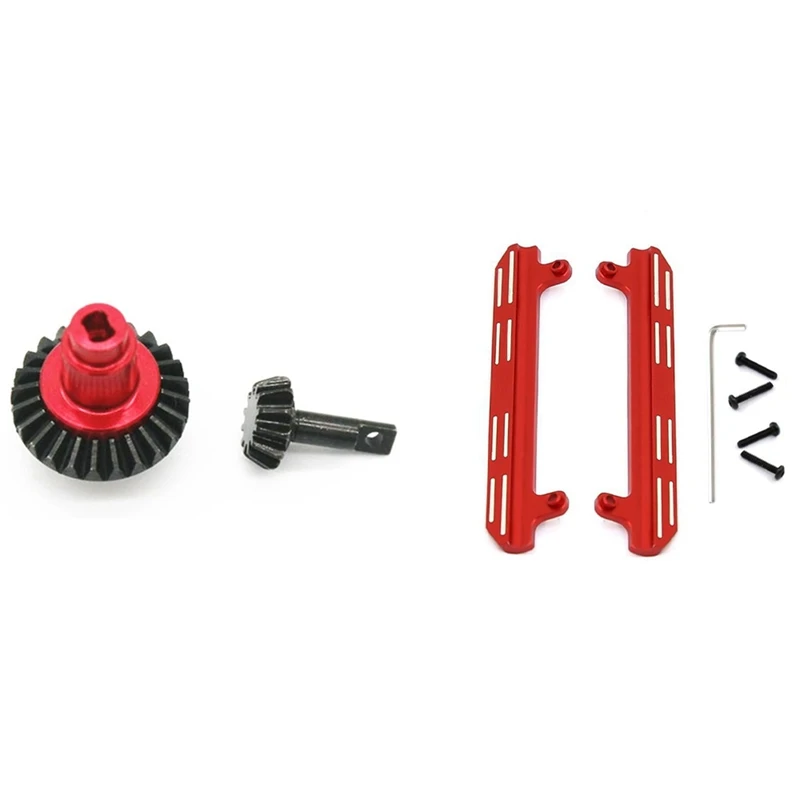 

1 Set Metal Steel Axle Gear 1/16 RC Crawler Car Parts & 1 Set Metal Side Pedal Sliders RC Car Parts
