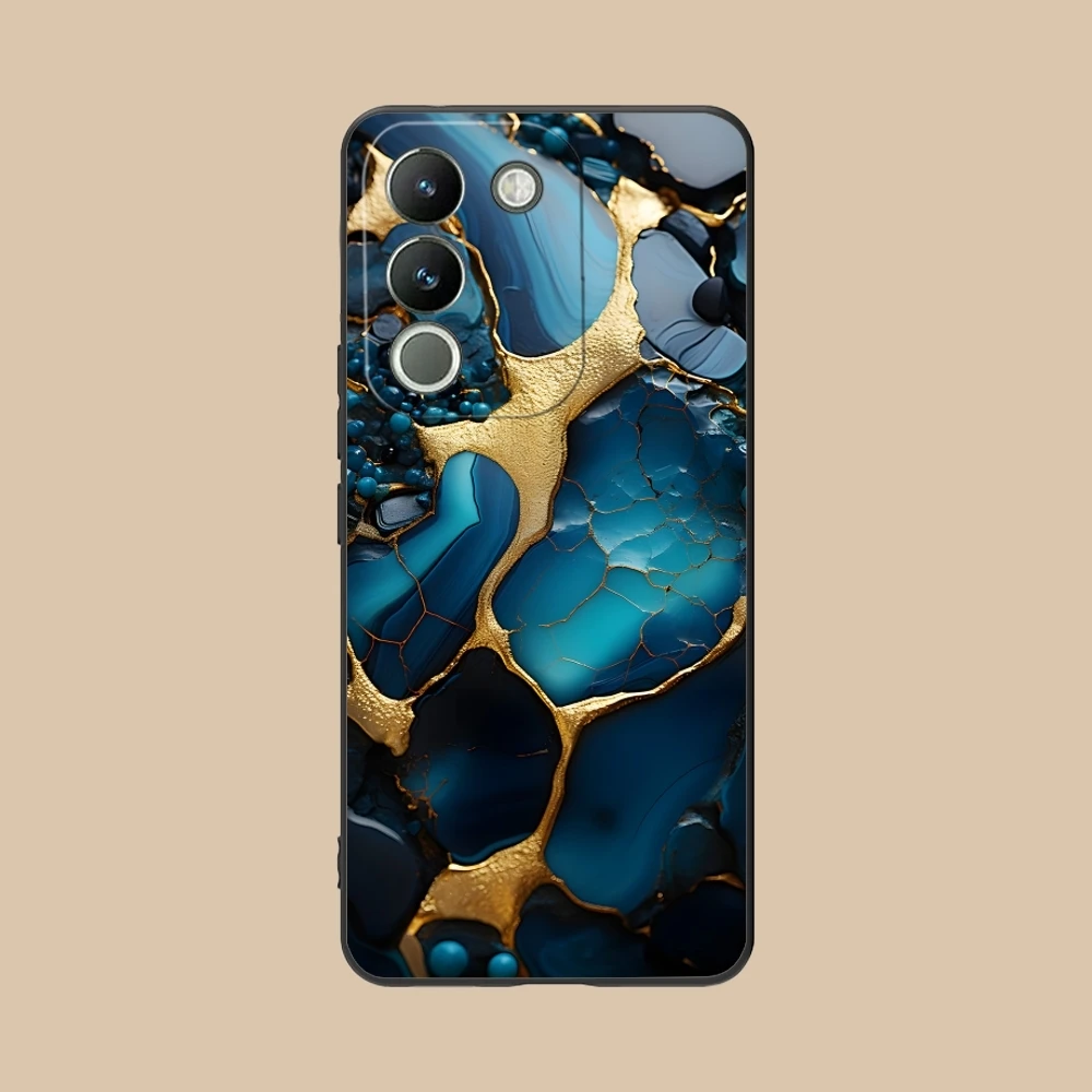 Роскошный чехол для мобильного телефона с золотым камнем VIVO Y95 Y93 Y31 Y20 V19 V17 V15 Pro X60