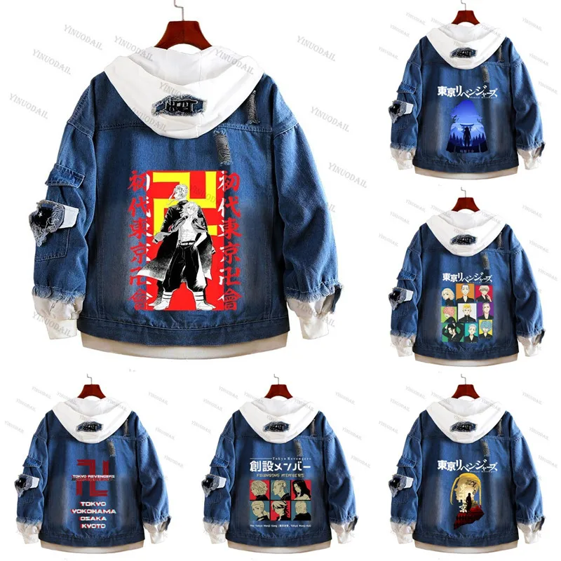 Джинсовая куртка Tetta Kisaki с имитацией Токио Мужская Уличная одежда из джинсовой
