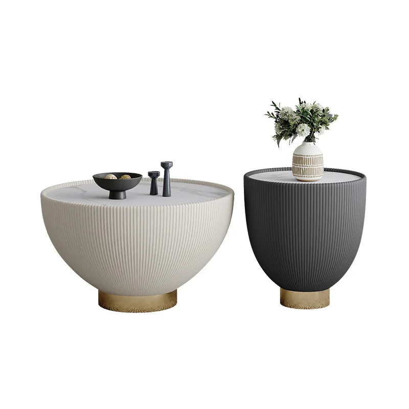 

Living room furniture round coffee table modern minimalist small apartment bedroom coffee table creative bedside table NJ70513