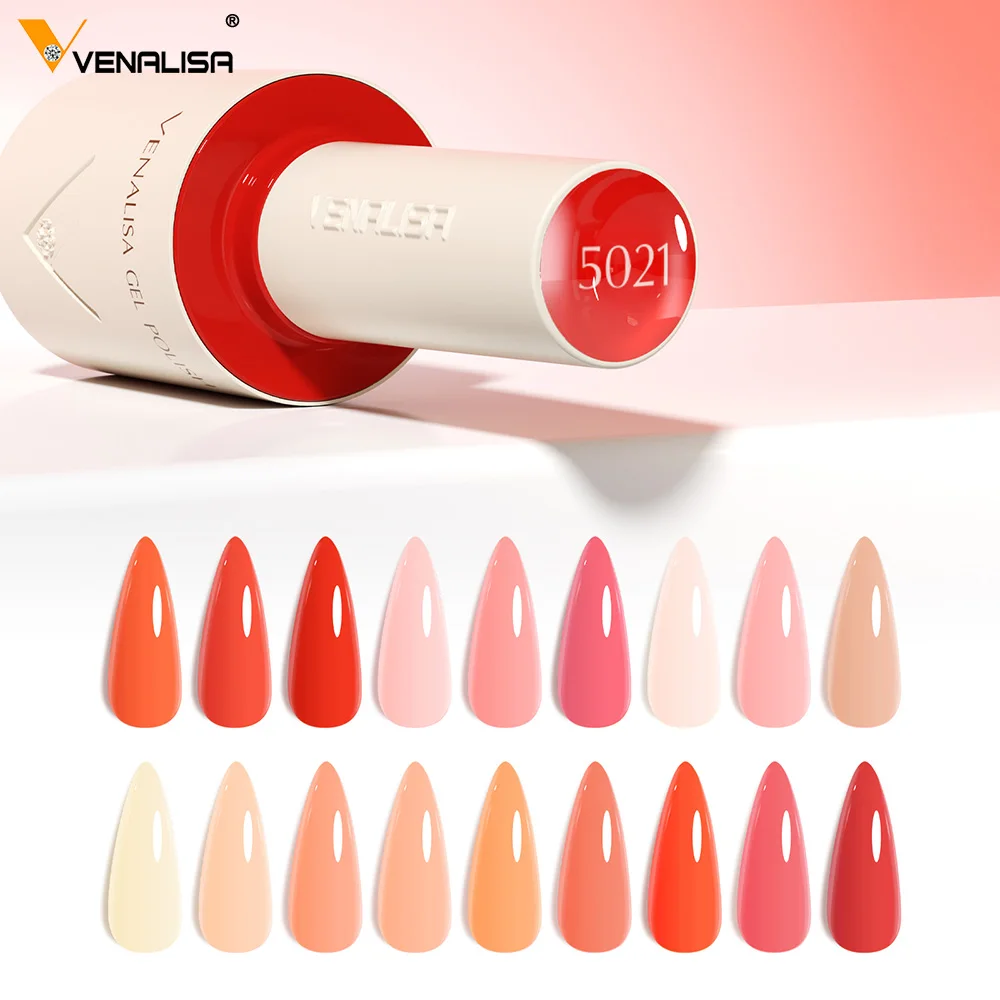 Фото VENALISA 10ml Nail Gel Polish Pastel Pink Base French Nail Art with Rainbow Crystals Soak Off UV LED Long Lasting Semi Permanent №4