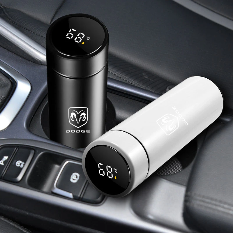 

Portable Car Smart Thermos Bottle with Temperature Display for Dodge Journey Caliber Challenger Charger Nitro Ram Dart Durango