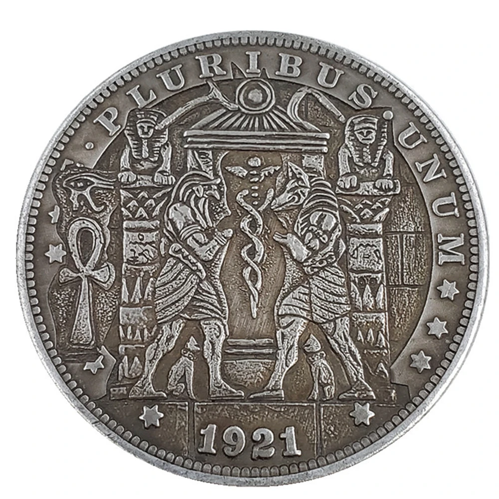 

Hobo Nickel 1921, монета доллара США Моргана, копия фотографий (CY)11