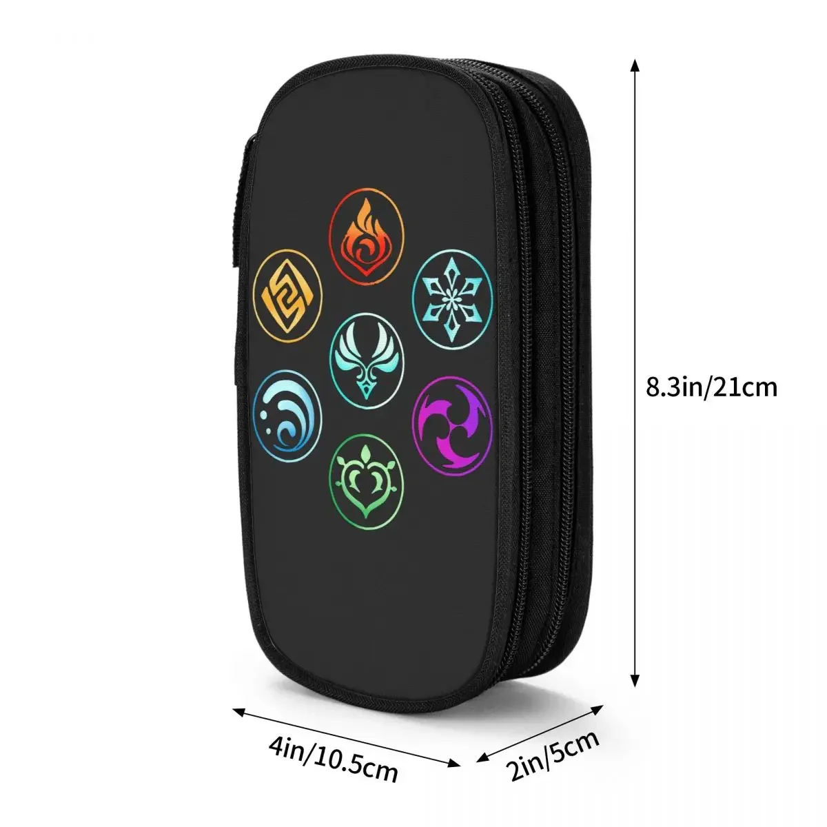 Набор ударных аниме элементов Genshin искусственная коробка для карандашей