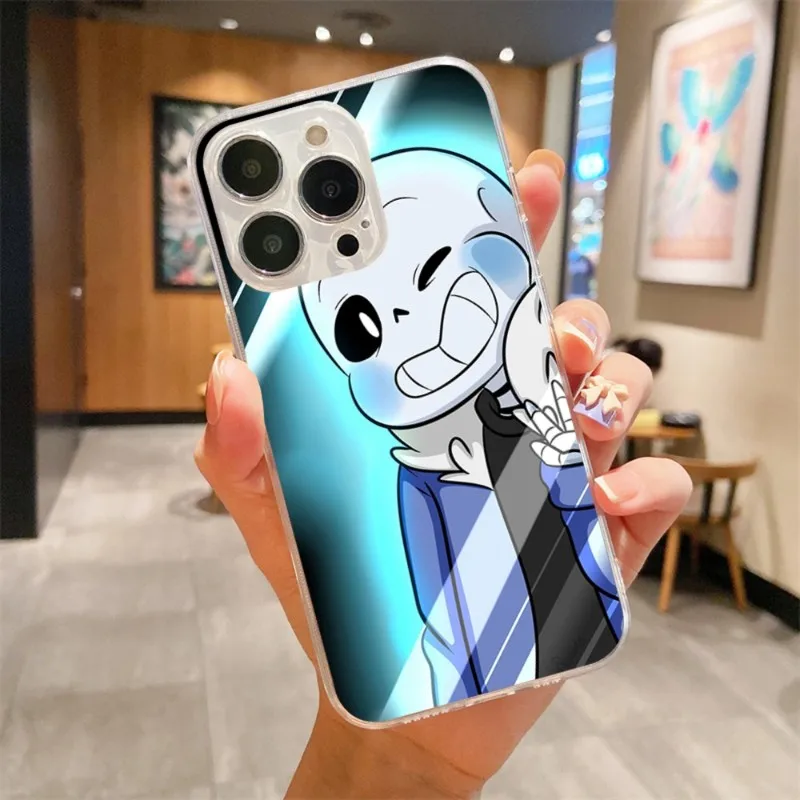 Фото Чехол для телефона Game Undertale Sans для IPhone 14 13 12 11 XS X 8 7 6 Plus Mini Pro Max SE 2022, мягкий прозрачный чехол для телефона №2