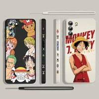 japanese anime one piece for samsung galaxy s22 s21 s20 s10 note 20 10 ultra plus pro fe lite liquid left rope phone case cover