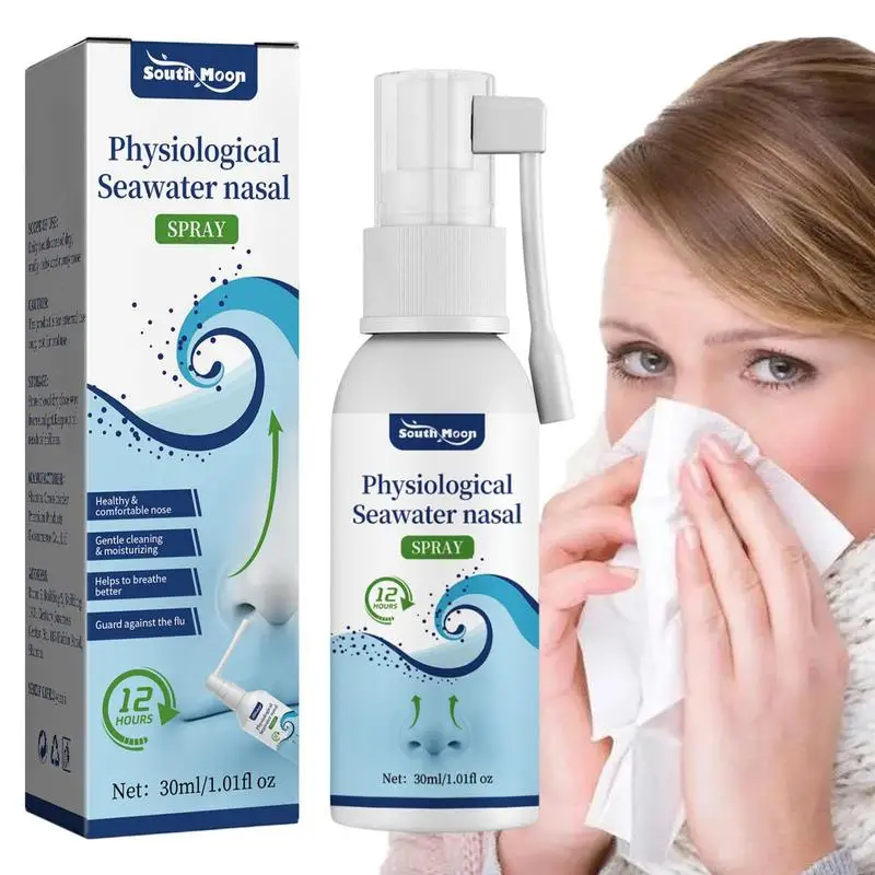 

Natural Saline Nasal Spray Ultra Fine Mist Fast Everyday Stuffy Nose Relief Relieve Nasal Congestion Runny Nose Dry Rhinitis