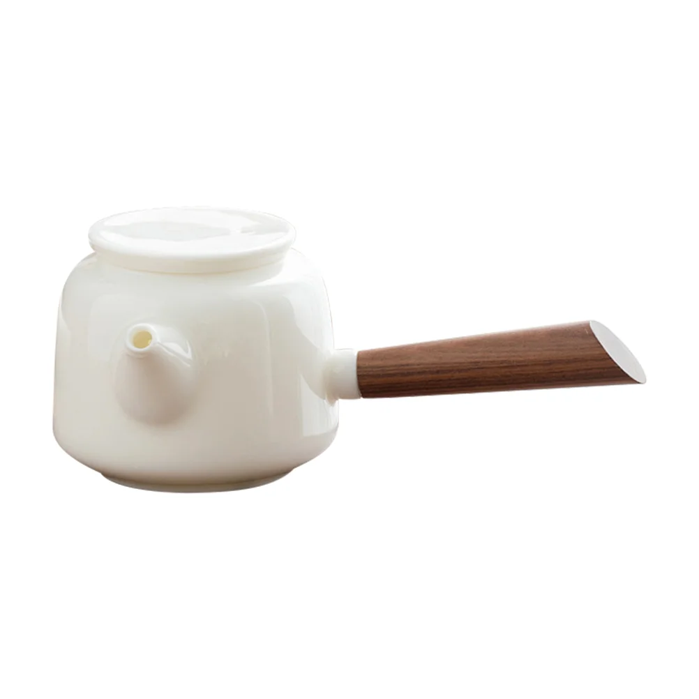 

1 Set Wooden Handle Teapot Kung Fu Teaware Heat-resistant Tea Pot Delicate Tea Kettle