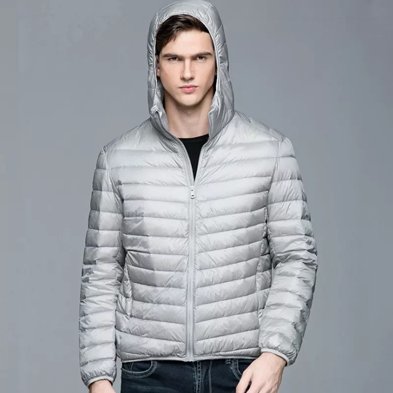 New2022 Winter Coat Fashion Hooded White Duck Down Jackets Plus Size Ultralight Down Coat Portable Slim Down Parkas