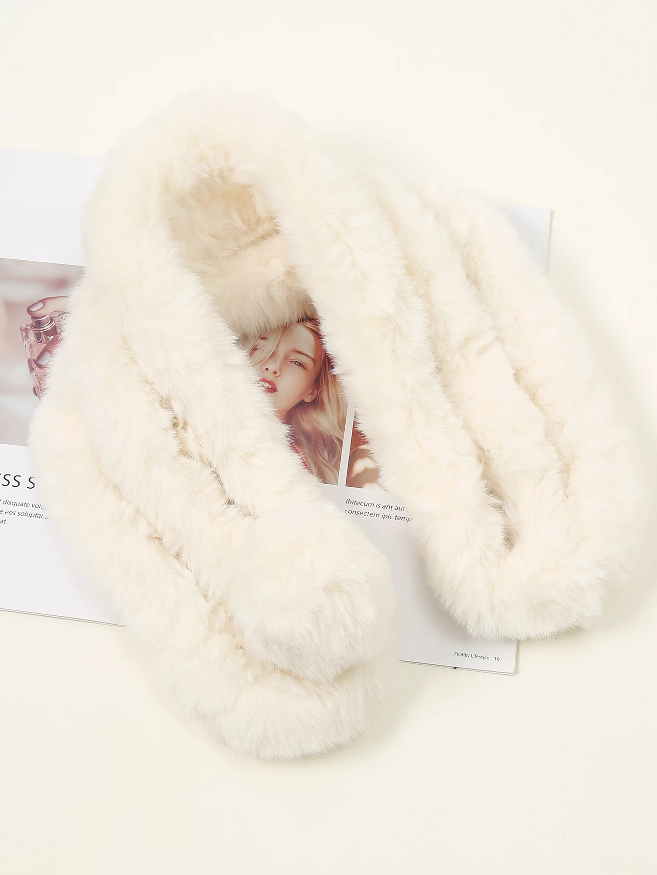 Новый Зимний шарф из кроличьего меха женский теплый короткий однотонный