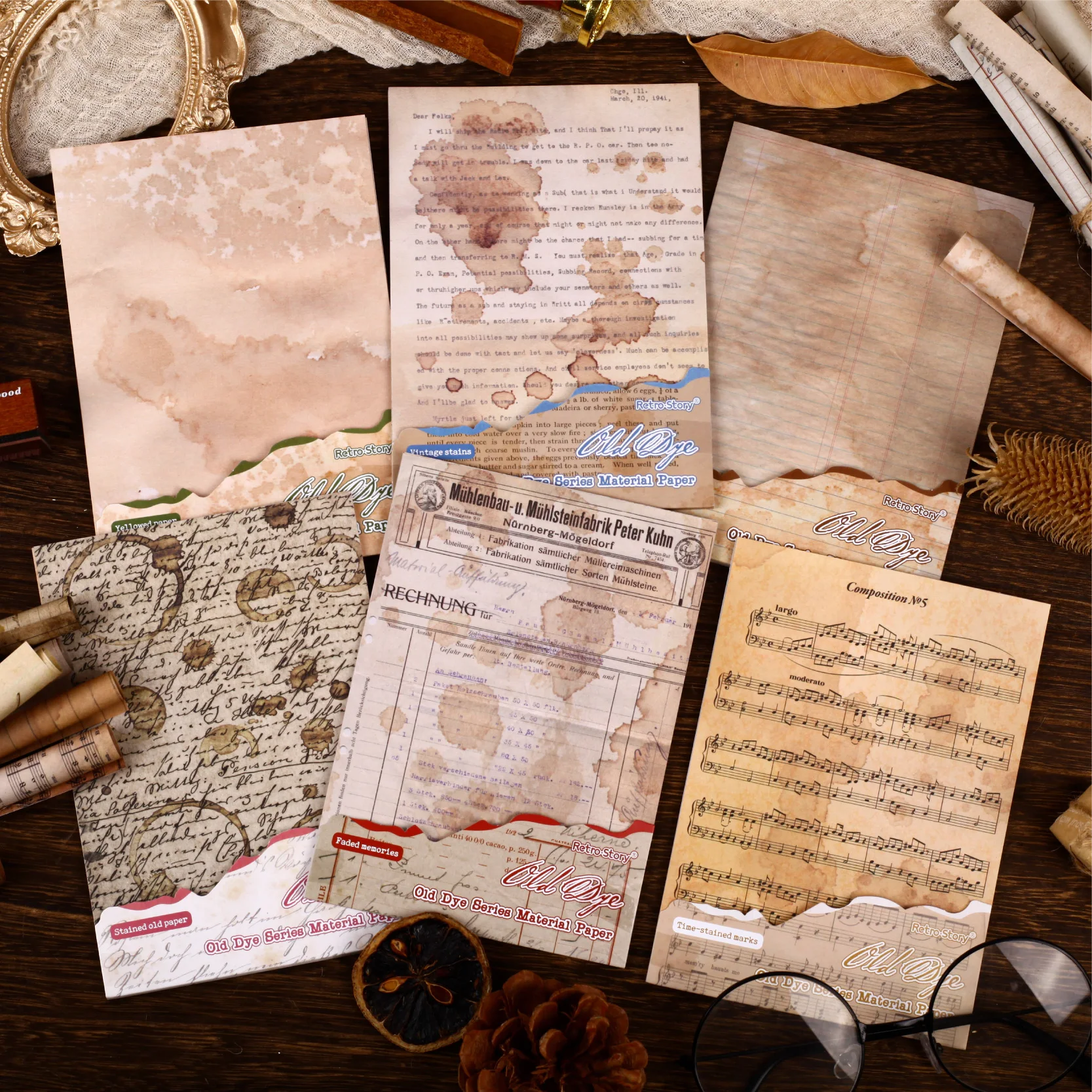 

Блокноты "Старый краситель", набор из 6 штук