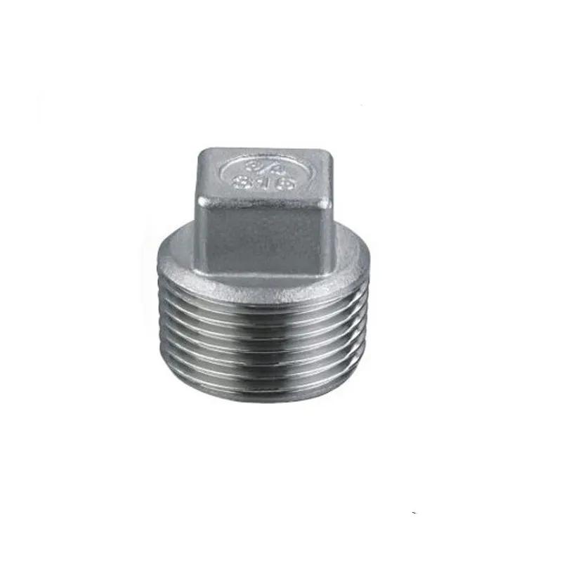 

BSPT 1-1/2" DN40 Stainless Steel SS304 Threaded Male Malleable Square Head Pipe Plug For Water Gas Oil