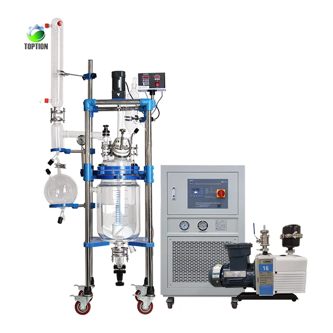 

Chemical Jacketed Reactor Laboratory Glass 1L 5L 10L 20L 50L 100L 150L 200L double layer glass reactor