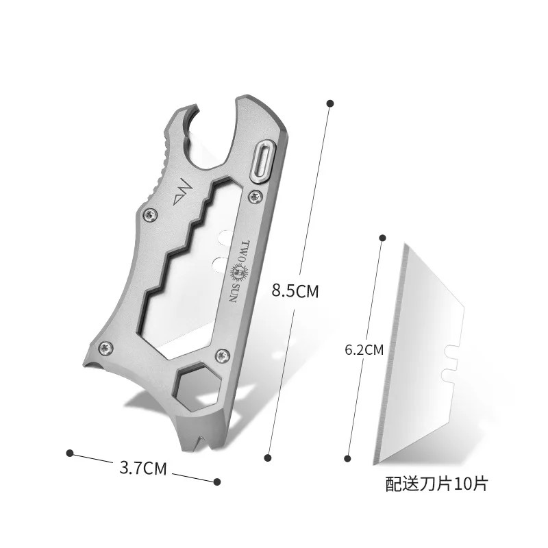 

Многофункциональный нож из титанового сплава SK5, лом, отвертка, открывалка для бутылок, открытый ключ для кемпинга, верховой езды, EDC оконный выключатель