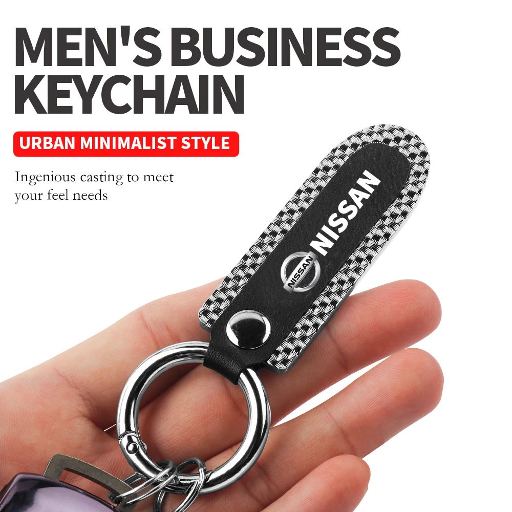 1 шт. 3D металлический кожаный автомобильный брелок для ключей Nissan Nismo Xtrail Qashqai J10 Note