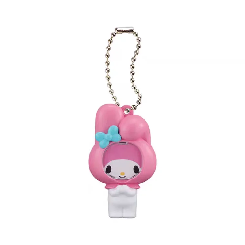 Фото Брелок-подвеска Bandai Kuromi Gashapon с меняющимся изображением, украшение для сумки, коллекционный подарок для фанатов мультяшных персонажей №5