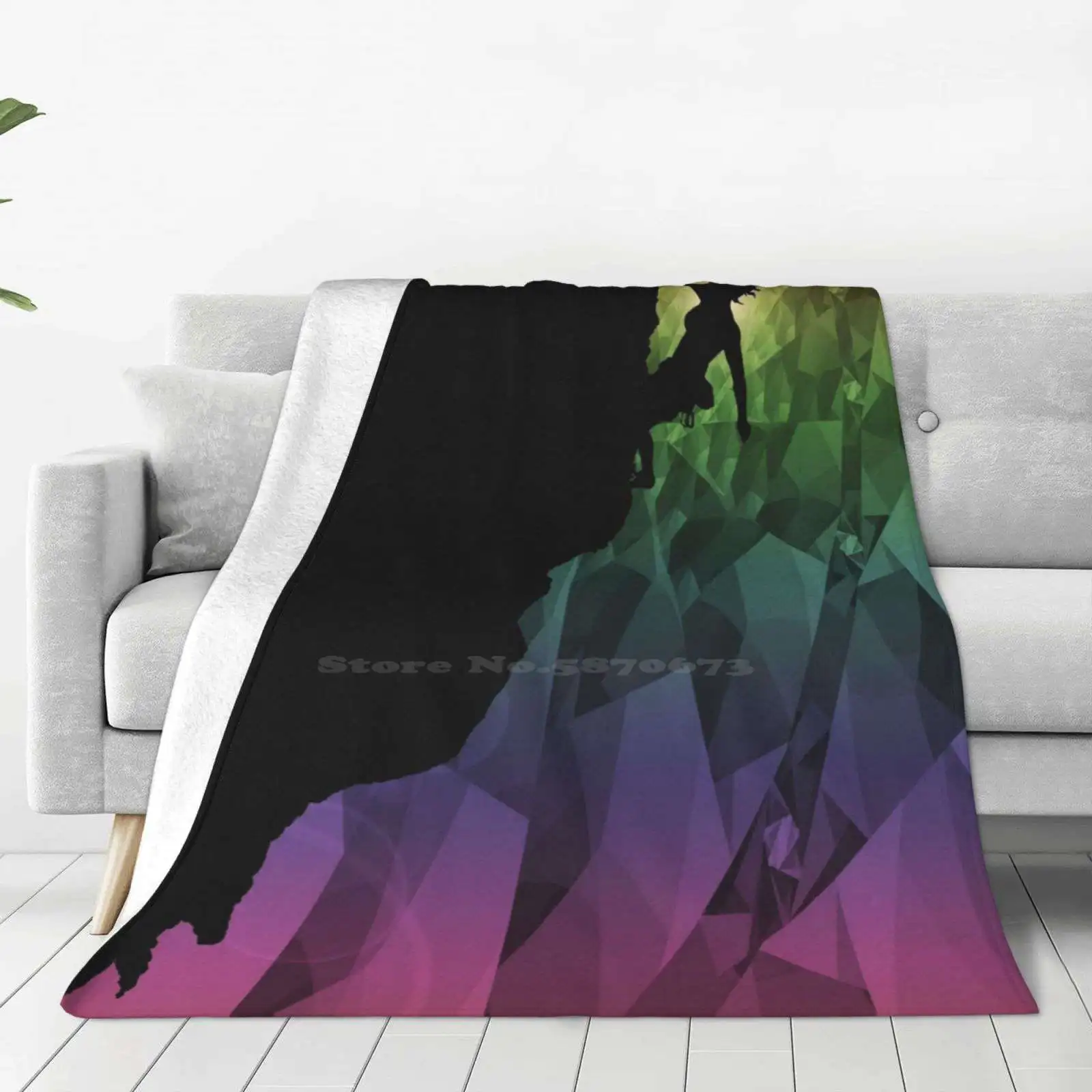 Альпинизм Радуга Мягкий теплый телефон тонкое одеяло Mindgoop J M Tellam Jane Радужный