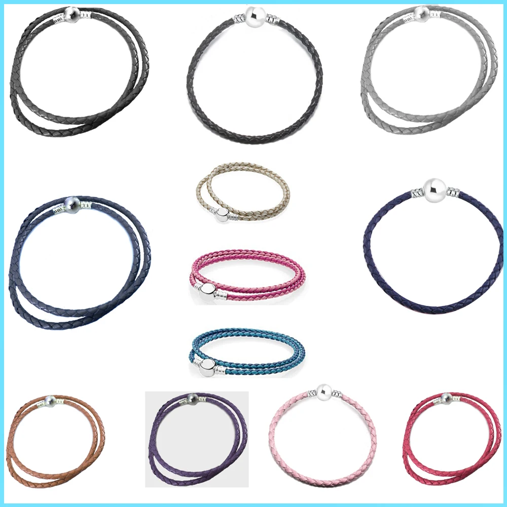 

Новый свежий и Простой японский многоцветный милый кожаный шнурок из стерлингового серебра S925, подходит для хорошего подарка вашей девушке