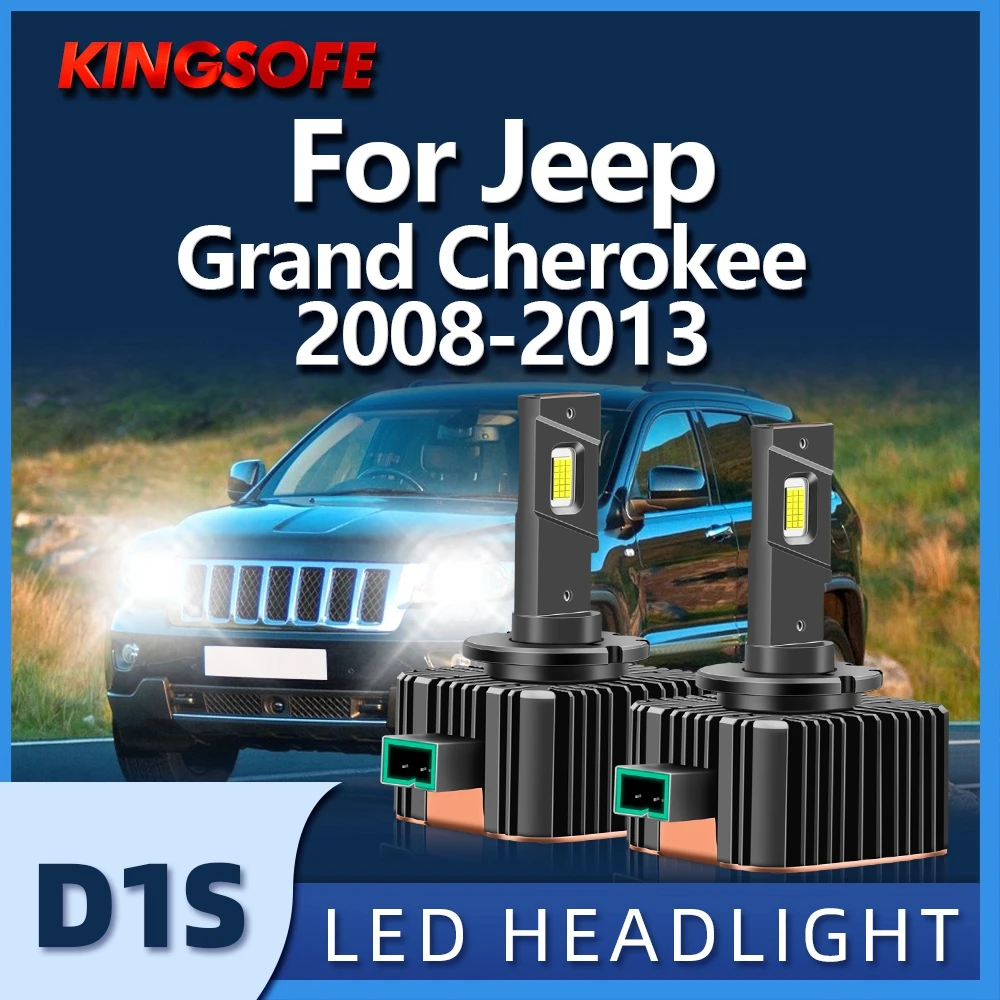 

2Pcs Car Light D1S Led Headlight 45000LM 6000K CSP Chip Fit For Jeep Grand Cherokee 2008 2009 2010 2011 2012 2013
