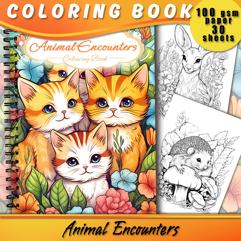 Набор Книг-раскрасок Для Взрослых - 30 Страниц В Спиральном Переплете Женская