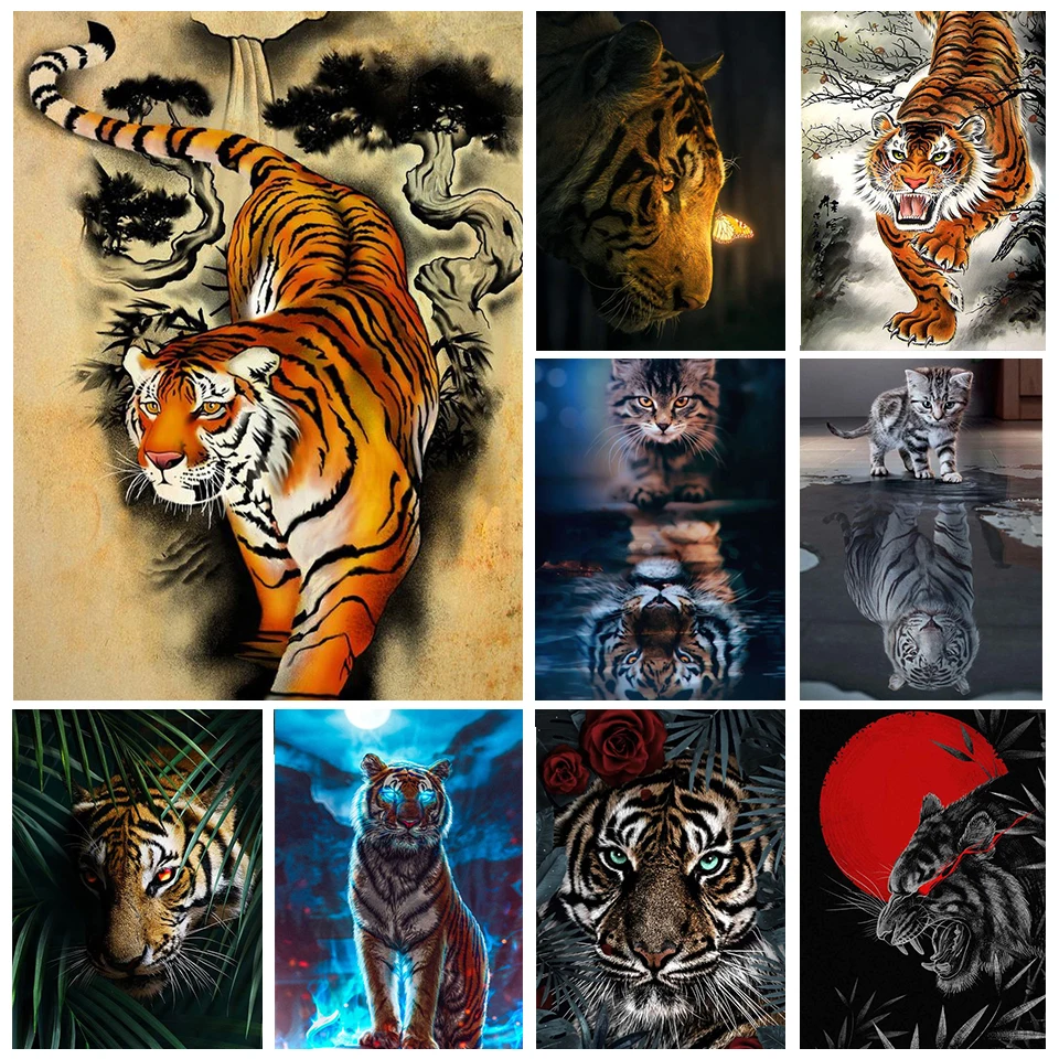 

5d Diamond Painting Kit Full of Diamonds Beast DIY Handmade Creative Diamond Cross Stitch Art Aesthetic Room Decor Decoration