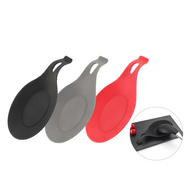 

Food Grade Silicone Spoon Mat Silicone Heat Resistant Placemat Tray Spoon Pad Drink Glass Coaster Hot Sale Kitchen Tool