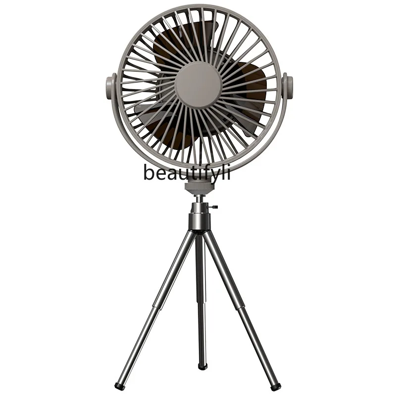 

zqMultifunctional Tripod Outdoor Camping Lighting Fan Intelligent Remote Control Timing Little Fan